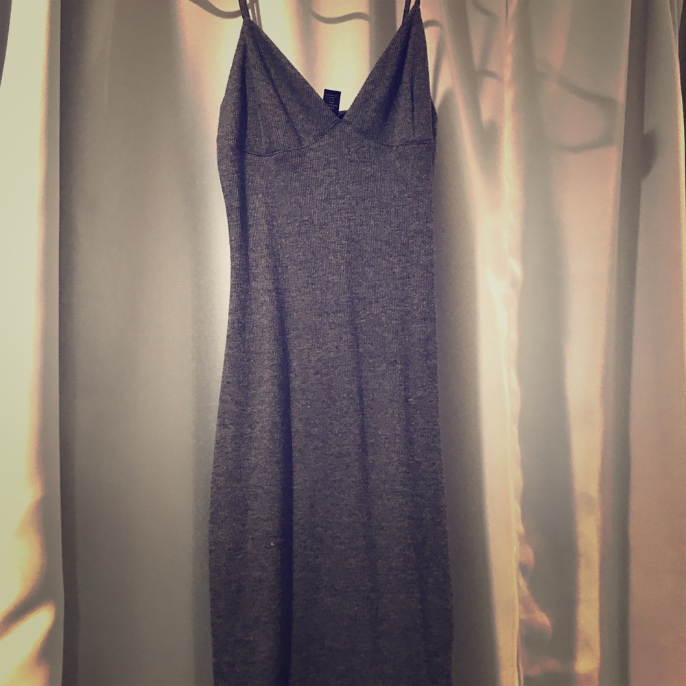 Gray mini dress